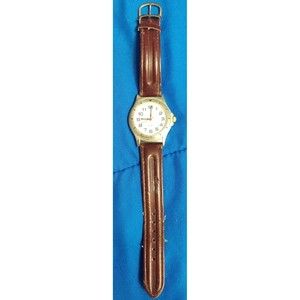 M Z Berger brown leather band Wrist Watch